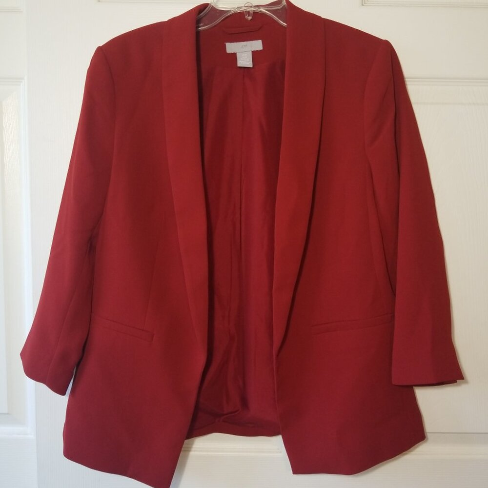H&M Straight-cut Jacket in Red med